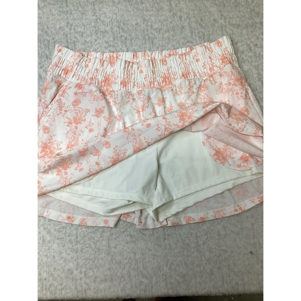 Puma Sandy Printed Skort‎ 16 Pink Fruit Rose Floral Golf Skirt XXL 629256 01